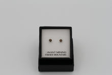 Load image into Gallery viewer, Smoky Quartz Stud Earrings