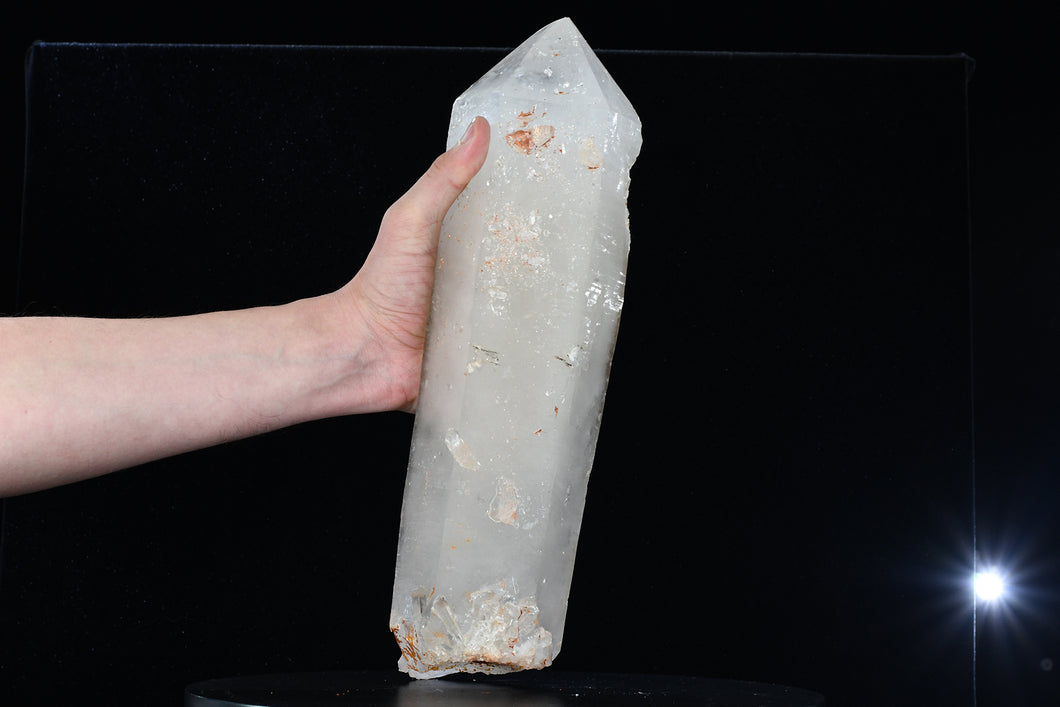 Quartz Crystal Single Point, Milky (Large) 14in x 4.5in x 3.5in - SN AM000014