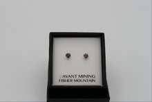 Load image into Gallery viewer, Smoky Quartz Stud Earrings
