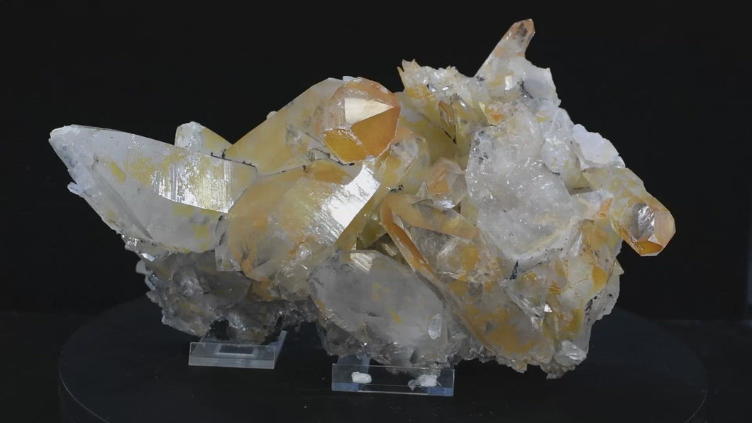 Golden Healer Quartz Crystal Cluster (Medium) 10in x 6in x 5in - SN AM000060