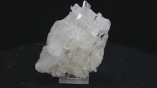 Load and play video in Gallery viewer, Quartz Crystal Cluster (Small) 4.5in x 3.5in x 2.5in - SN AM000047
