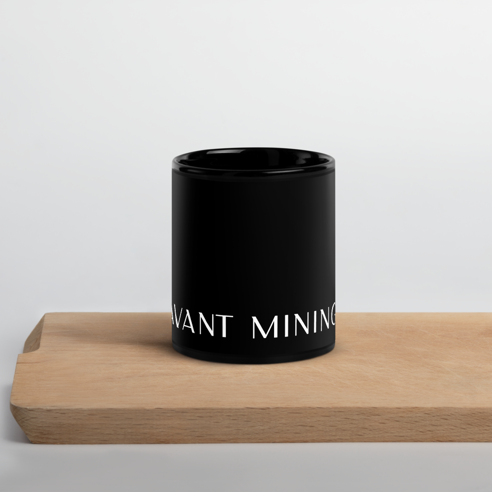 Avant Mining Black Glossy Mug